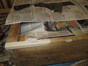 Paikkauskohta muotoiltiin sopivaksi.